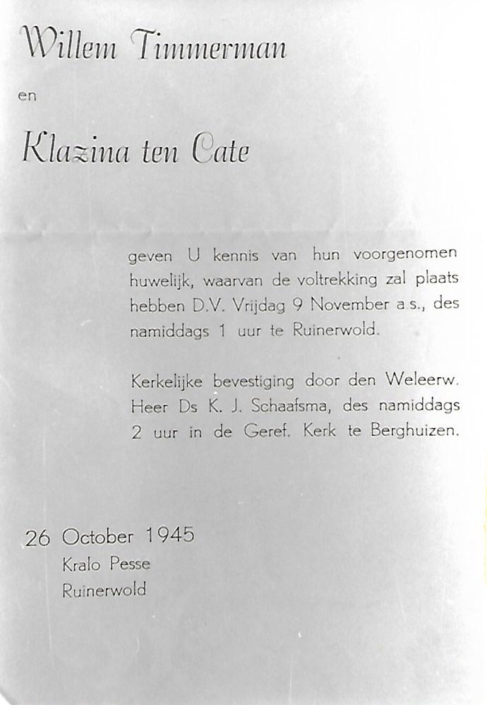 trouwaankondiging