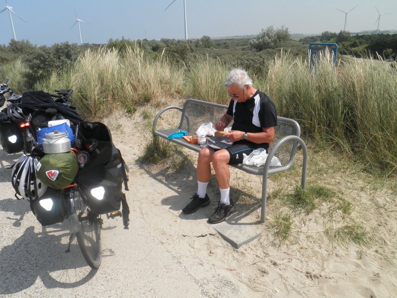 pauze in de duinen