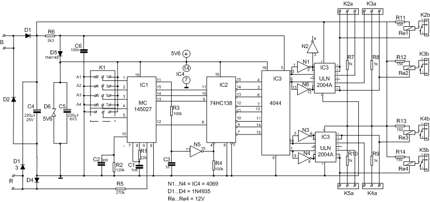 schakeldecoder in detail