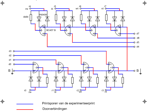voorschakelprint van treindetectie module